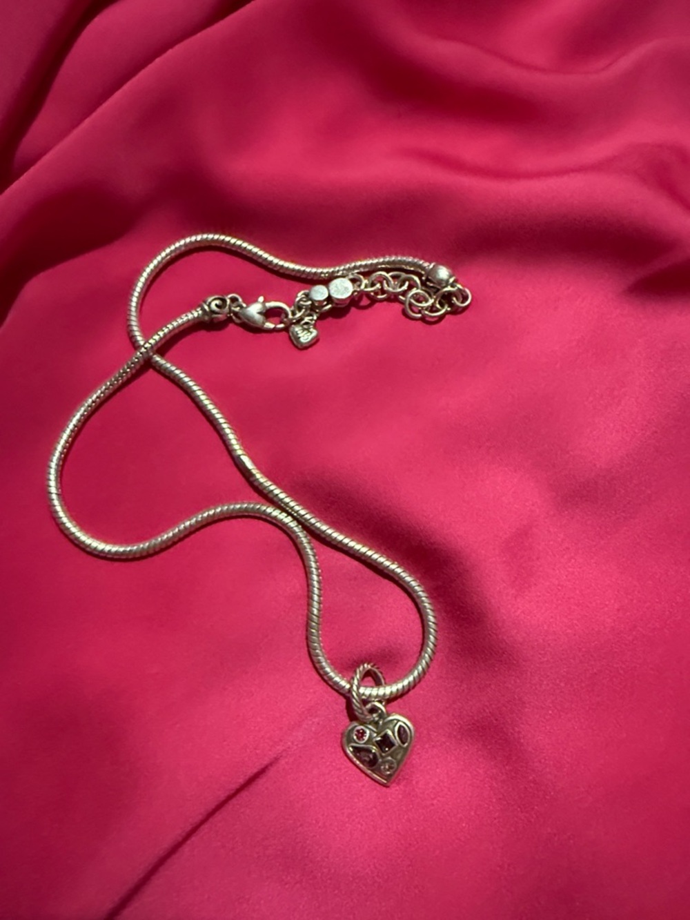 Brighton Silver Heart Pendant Necklace - Women's Jewelry